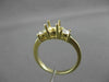 ESTATE .40CT DIAMOND 14KT YELLOW GOLD 3 STONE SEMI MOUNT ENGAGEMENT RING #21111