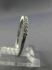 ESTATE .22CT DIAMOND 14K WHITE GOLD SHARE PRONG WEDDING ANNIVERSARY RING #19780