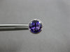 2.21CT DIAMOND & AAA AMETHYST 14K WHITE GOLD 3D ROUND CLASSIC HALO STUD EARRINGS
