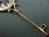 ESTATE LARGE .09CT DIAMOND 14KT ROSE GOLD KEY TO YOUR HEART FLOATING PENDANT