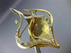 ESTATE SAMMY DAVIS JR 1.40CT DIAMOND 18K WHITE ROSE GOLD FISH PIN BROOCH #20064