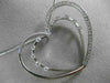 ESTATE LARGE .63CT DIAMOND 14KT WHITE GOLD ETOILE HEART FLOATING PENDANT #15841