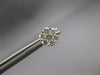 ESTATE .59CT DIAMOND 14KT WHITE GOLD 3D CLASSIC FLOWER STUD EARRINGS