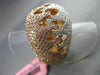 ESTATE EXTRA LARGE 2.53CT DIAMOND 18KT WHITE & ROSE GOLD OPEN FILIGREE DOME RING