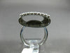 ESTATE EXTRA LARGE 1.52CT DIAMOND 14KT WHITE GOLD 3D SQUARE MULTI ROW FUN RING