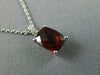 ESTATE 1.51CT DIAMOND & AAA GARNET 14KT WHITE GOLD CUSHION CUT FLOATING EARRINGS