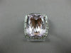 ESTATE X LARGE 10.64CT DIAMOND & AAA KUNZITE 14KT WHITE GOLD FILIGREE HALO RING