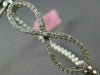 ESTATE .70CT DIAMOND 14KT WHITE GOLD 3D INFINITY FLEXIBLE LOVE BANGLE BRACELET