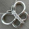 ESTATE LARGE .30CT DIAMOND 14KT WHITE GOLD 3D FLYING BUTTERFLY PENDANT #21923