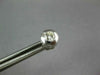 ESTATE .60CT DIAMOND 14KT WHITE GOLD 3D ROUND CLASSIC BEZEL STUD EARRINGS #2791