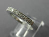 ESTATE .20CT DIAMOND 14KT WHITE GOLD 3D CLASSIC WEDDING ANNIVERSARY RING #19625