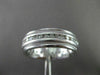 ESTATE WIDE 1.20CT DIAMOND 14K WHITE GOLD MILGRAIN ETERNITY RING DAZZLING #20383