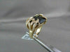 ESTATE WIDE 14KT YELLOW 13.07CT SMOKEY TOPAZ & DIAMOND FLOWER COCKTAIL RING