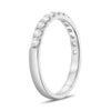 ESTATE .42CT DIAMOND 14KT WHITE GOLD 3D SEMI ETERNITY FILIGREE ANNIVERSARY RING