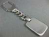 ESTATE LARGE 925 SILVER 3D CLASSIC RECTANGULAR ENGRAVEABLE KEYCHAIN #22929