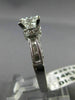 ESTATE GIA LARGE 1.71CT DIAMOND 14KT WHITE GOLD MILGRAIN ENGAGEMENT RING #25786