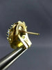 ESTATE 1.0CT AAA SAPPHIRE & SOUTH SEA PEARL 14K YELLOW GOLD 3D EARRINGS #20788