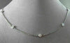 ESTATE 1.16CT DIAMOND 14KT WHITE GOLD DIAMOND BY THE YARD NECKLACE AMAZING #381