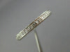ESTATE 1.20CT DIAMOND 18KT WHITE GOLD MILGRAIN ETERNITY ANNIVERSARY RING #26250