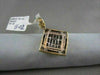 ESTATE 1.25CT DIAMOND 14KT WHITE & YELLOW GOLD INVISIBLE SQUARE PENDANT & CHAIN