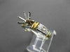 ESTATE .80CT DIAMOND 14KT WHITE & YELLOW GOLD SEMI MOUNT ENGAGEMENT RING #17364
