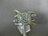ESTATE LARGE 1.40CT DIAMOND 14K 2 TONE GOLD 3D CRISS CROSS HALO ANNIVERSARY RING