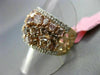 ESTATE EXTRA LARGE 5.04CT DIAMOND 18K WHITE & ROSE GOLD WEDDING ANNIVERSARY RING
