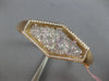 LARGE 3.06CT DIAMOND 18KT ROSE GOLD 3D HEXAGON FLOATING FUN CUFF BANGLE BRACELET