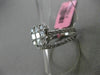 ESTATE 1.32CT ROUND & PRINCESS DIAMOND 18KT WHITE GOLD CLUSTER ENGAGEMENT RING