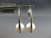 ESTATE LARGE AAA SOUTH SEA PEARL 14KT WHITE GOLD OVAL HOOP FUN HANGING EARRINGS