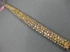 ESTATE LARGE 24.03CT MULTI COLOR DIAMOND 18KT ROSE GOLD CLUSTER TENNIS BRACELET