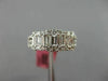 ESTATE .87CT DIAMOND 18KT WHITE GOLD 3D 3 STONE PAST PRESENT FUTURE LOVE RING