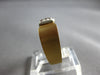 ESTATE .05CT DIAMOND 14KT 2 TONE GOLD 3D ROUND MATTE & SHINY FUN BAR RING #27965