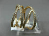 ESTATE LARGE .72CT DIAMOND 14KT ROSE GOLD 3D MULTI ROW CRISS CROSS LOVE RING