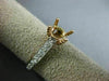 ESTATE .48CT DIAMOND 14KT 2 TONE GOLD 3D LUCIDA ROUND SEMI MOUNT ENGAGEMENT RING