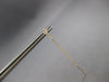 ESTATE LONG .14CT DIAMOND 14K YELLOW GOLD GEOMETRICAL CHAIN BAR HANGING EARRINGS