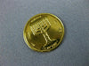 ESTATE 18KT YELLOW GOLD 3D CLASSIC JERUSALEM MENORAH ISRAELI COIN #2108
