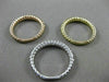 ESTATE LARGE 1.95CT DIAMOND 14KT WHITE YELLOW & ROSE GOLD 3D SEMI ETERNITY RING
