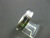 ESTATE WIDE 14KT WHITE GOLD SOLID MATTE & SHINY LOOK MENS WEDDING RING #1321