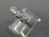 ESTATE .07CT OLD MINE DIAMOND 14KT WHITE GOLD FIVE STONE ANNIVERSARY RING #26203