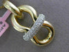 ESTATE LARGE .40CT DIAMOND 14K WHITE & YELLOW GOLD 3D PAVE BOW LOVE KNOT PENDANT
