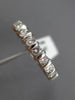 ESTATE 2.26CT ROUND DIAMOND 14KT WHITE GOLD 3D ETERNITY ANNIVERSARY RING #7686