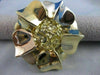 ANTIQUE 14 KT YELLOW GOLD PIN / BROOCH. DEPICTS FAN LIKE FLOWER BUNCH / SHEAVES