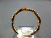 ESTATE .13CT DIAMOND 18KT ROSE GOLD 3D MATTE & SHINY ROPE SEMI ETERNITY FUN RING
