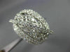 ESTATE 2.05CT DIAMOND 18KT WHITE GOLD 3D MULTI ROW CRISS CROSS FILIGREE FUN RING