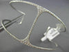 ESTATE WIDE 1.0CT DIAMOND 14K WHITE GOLD 3D HANDCRAFTED FLEXIBLE BANGLE BRACELET