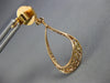 ESTATE 1.09CT DIAMOND 18KT ROSE GOLD 3D OPEN TEAR DROP PAVE HANGING EARRINGS