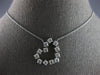 ESTATE 1.66CT DIAMOND 14KT WHITE GOLD 3D CLASSIC OPEN HEART FUN LOVE NECKLACE