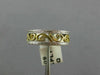 ESTATE WIDE PLATINUM & 18KT YELLOW GOLD 3D OPEN FILIGREE ANNIVERSARY RING #26410