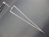 EXTRA LARGE 1.02CT DIAMOND 18KT WHITE GOLD ELONGATED TRIANGULAR HANGING EARRINGS